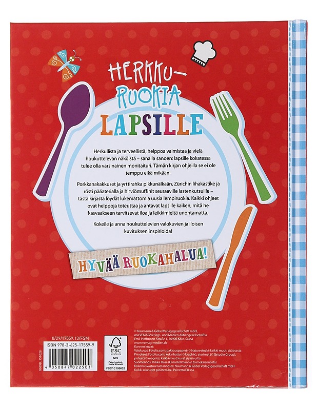 Herkkuruokia lapsille - Hase, Riikka - Lastenkirjat - 10105502659 - 1