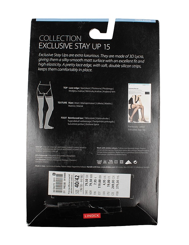 COLLECTIOIN Exclusive stay up 15den sukkahousut, 40/42 - Asusteet - 10105502716 - 1