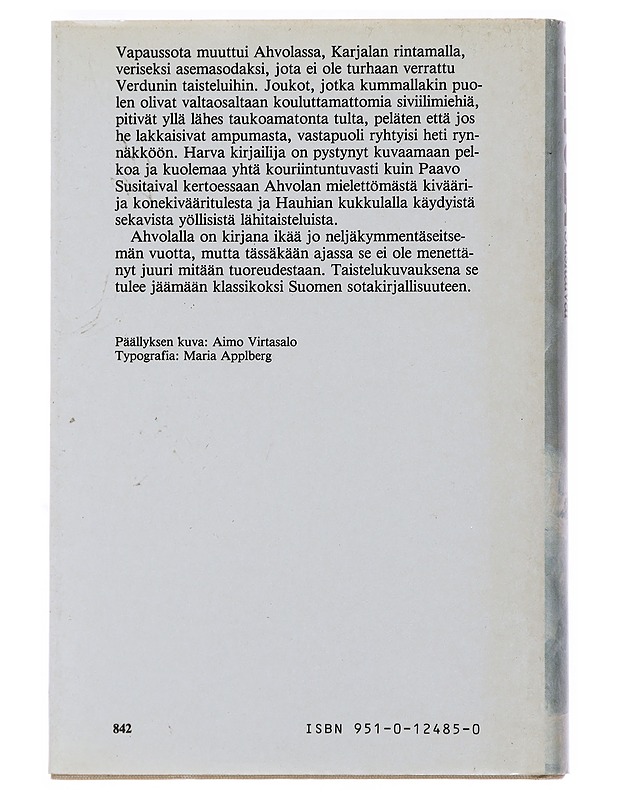 Ahvola - Paavo Susitaival - Elämäkerrat ja muistelmat - 10105502767 - 1