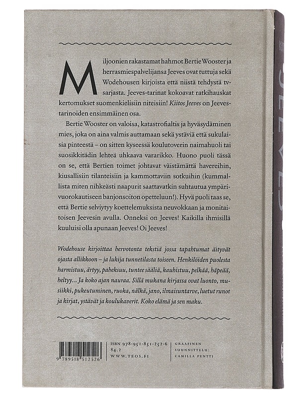 Kiitos, Jeeves - Wodehouse, P. G. - Romaanit ja novellit - 10105502796 - 1