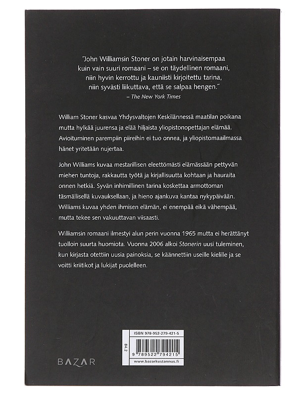Stoner - Williams, John - Romaanit ja novellit - 10105502797 - 1