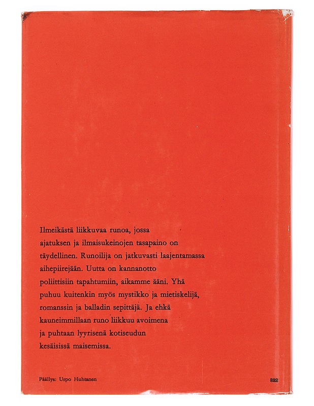 Pidä rastaan laulusta kiinni - Aale Tynni - Runot ja näytelmät - 10105502908 - 1