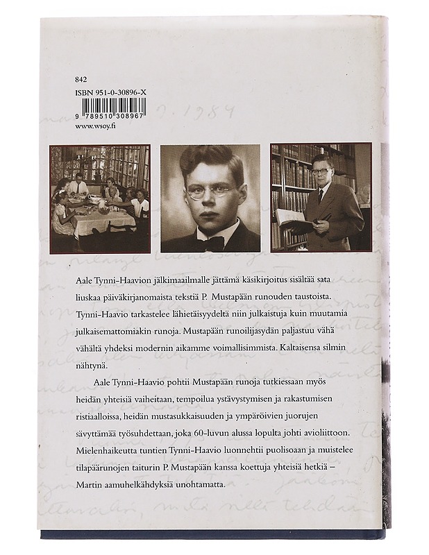 Kuva kaivattuni : P. Mustapään runojen taustaa : (salainen) - Tynni, Aale - Elämäkerrat ja muistelmat - 10105502973 - 1