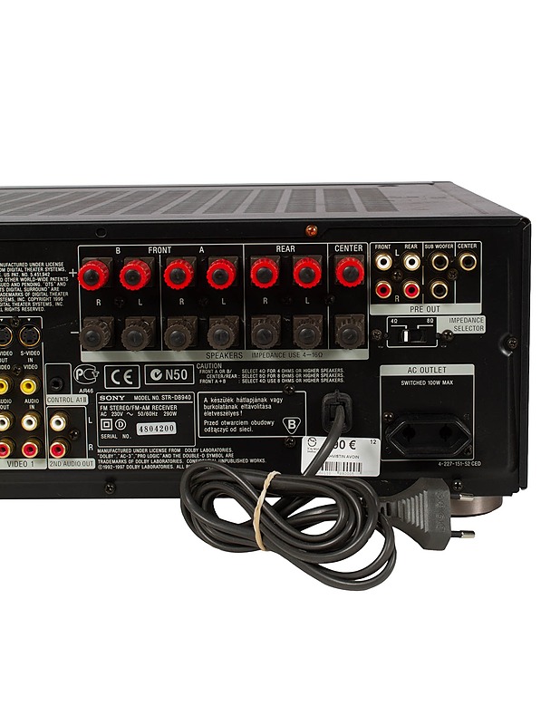 SONY STR-DB940 -vahvistin  - Audio - 10105503011 - 4