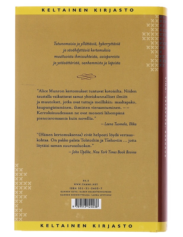 Viha, ystävyys, rakkaus - Munro, Alice - Romaanit ja novellit - 10105503032 - 1