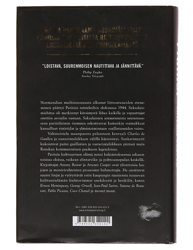 Pariisi miehityksen jälkeen 1944-1949 - Beevor, Antony - Historiakirjat - 10105503053 - 1