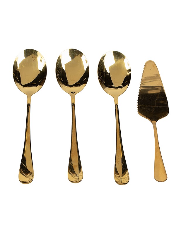 Kullanväriset tarjoiluottimet, 4 kpl - Muut astiat - 10105503132 - 0