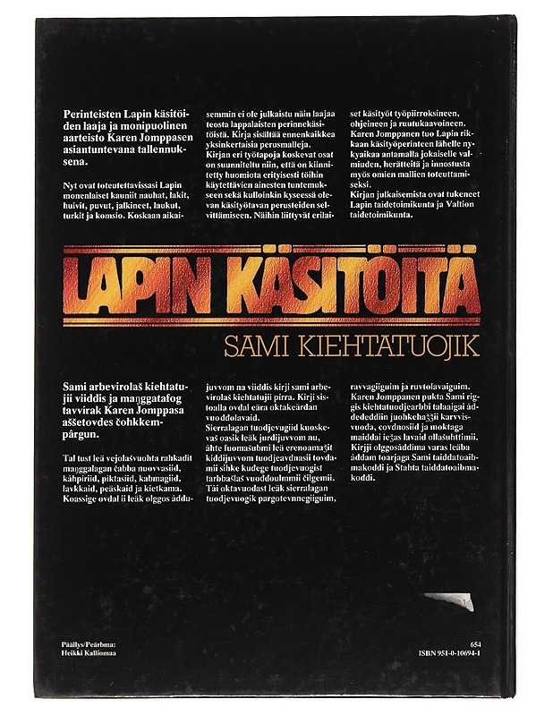 Lapin Käsitöitä - Sami Kiehtatuojik - Harrastekirjat - 10105503230 - 1