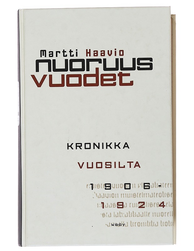 Nuoruusvuodet - Martti Haavio - Elämäkerrat ja muistelmat - 10105503353 - 0