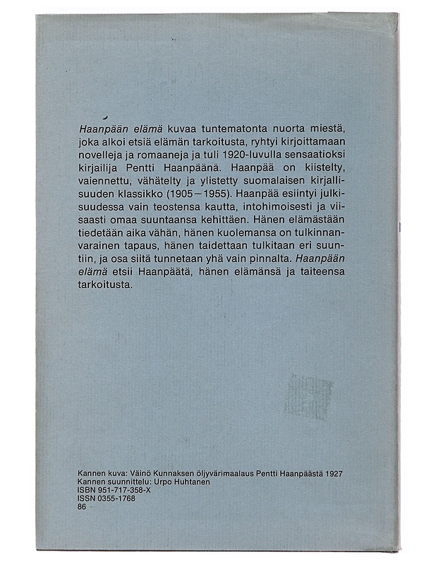 Haanpään elämä - Vesa Karonen - Elämäkerrat ja muistelmat - 10105503357 - 1