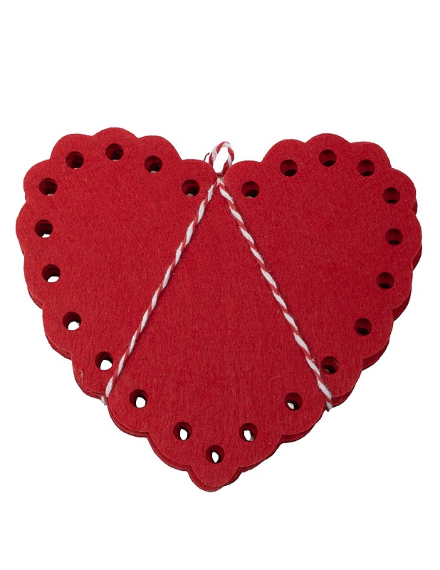 Sydämenmuotoinen huopakuvio, 8 kpl - Muut astiat - 10105503369 - 1