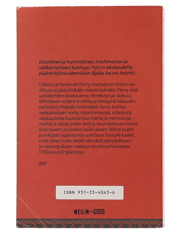 Fanny - Jong, Erica - K18 - Historiakirjat - 10105503390 - 1