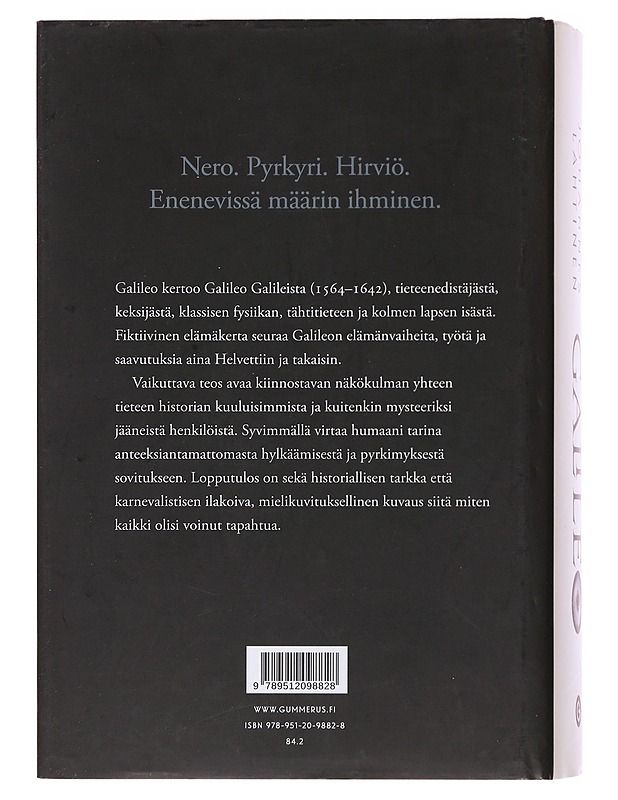 Galileo - Johannes Lahtinen - Romaanit ja novellit - 10105503426 - 1