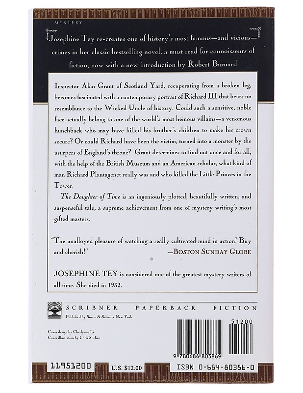 The Daughter of Time - Josephine Tey - Kaunokirjallisuus - 10105503419 - 1