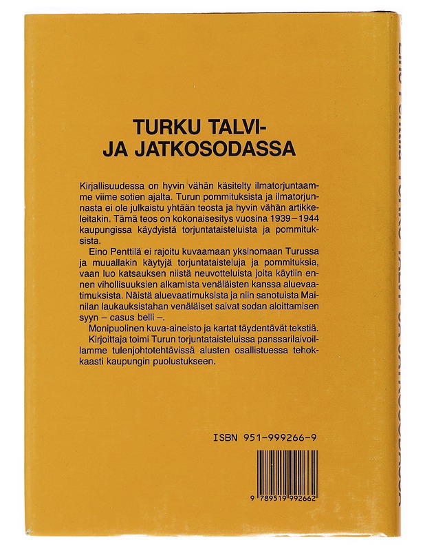 Turku talvi- ja jatkosodassa - Eino Penttilä, signeerattu - Historiakirjat - 10105503422 - 1