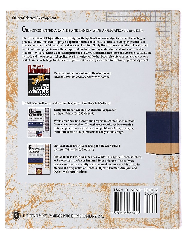 Object-oriented analysis and design : with applications - Grady Booch - Tietokirjat ja oppaat - 10105503444 - 1