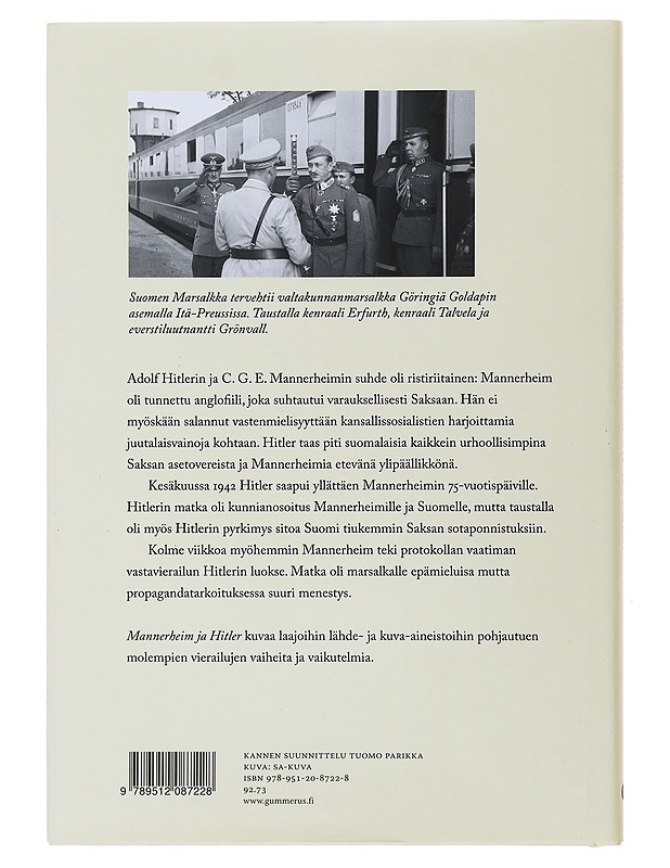 Mannerheim ja Hitler - Jukka Partanen - Historiakirjat - 10105503452 - 1