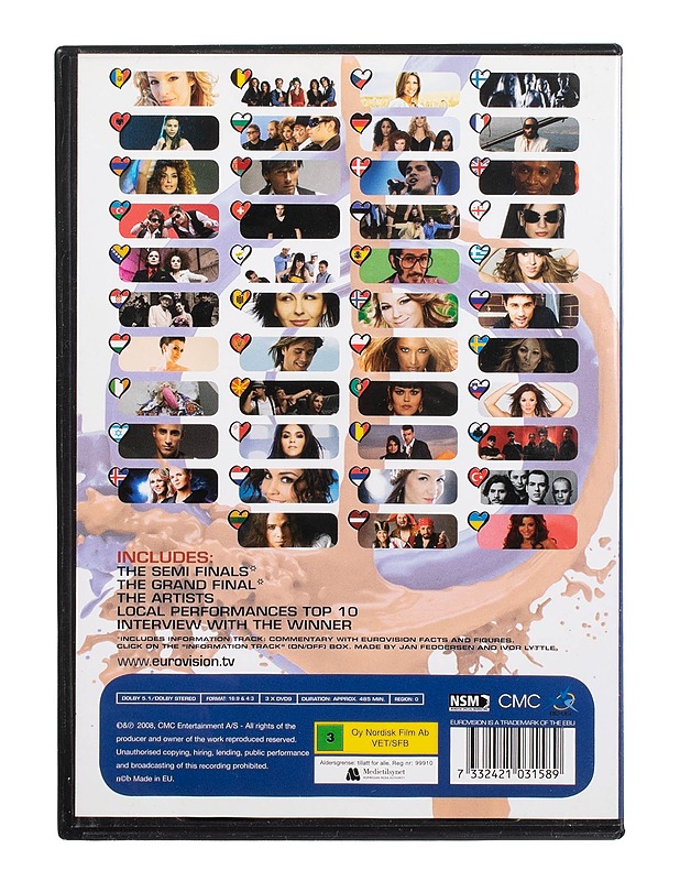 Eurovision Song Contest Belgrade 2008 - DVD - DVD-elokuvat - 10105503488 - 1