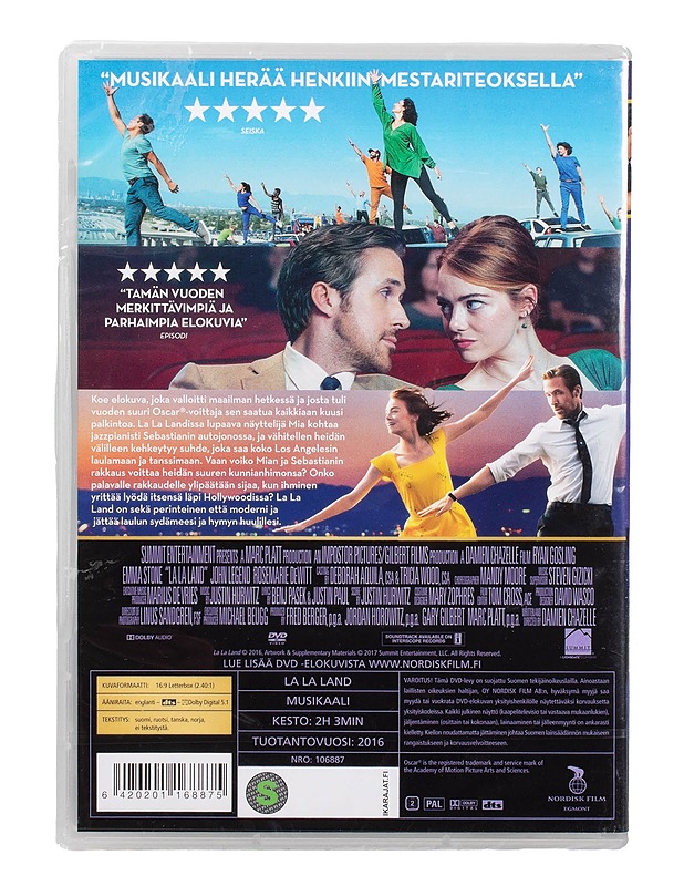 La La Land - DVD - DVD-elokuvat - 10105503594 - 1