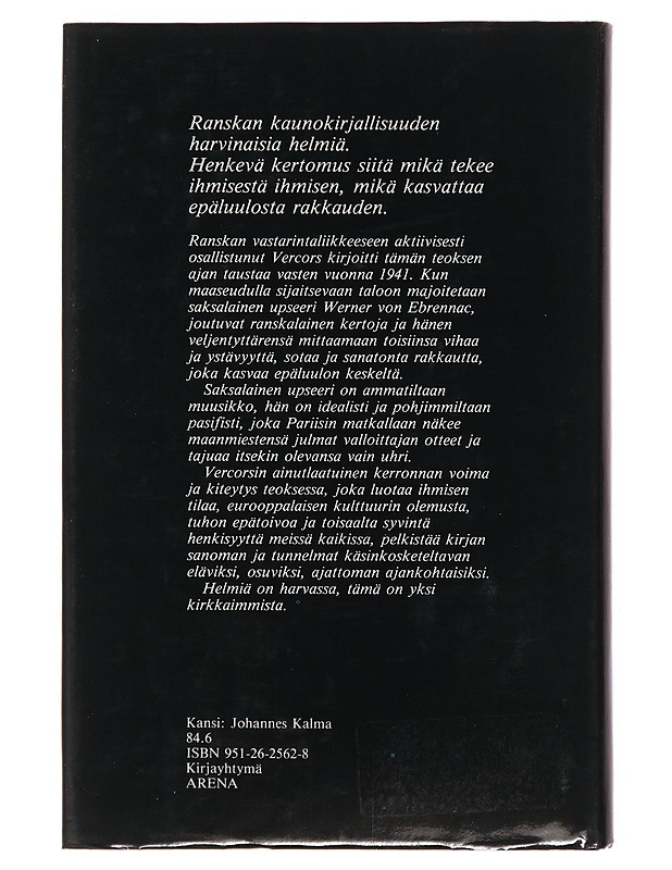 Vercors : Meren hiljaisuus - Kaunokirjallisuus - 10105503647 - 1
