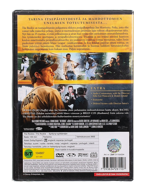 The Rookie - syntynyt syöttämään - DVD - DVD-elokuvat - 10105503657 - 1