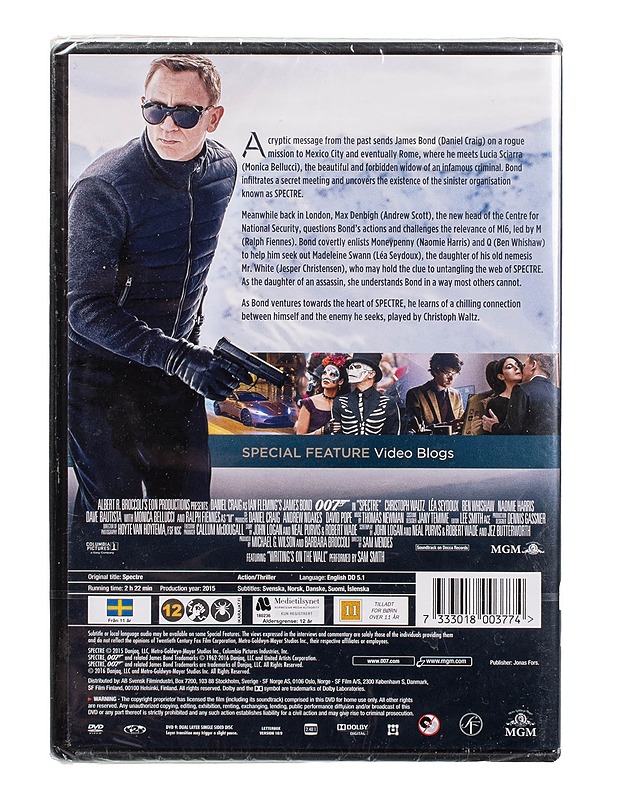 007 Spectre - DVD - DVD-elokuvat - 10105503683 - 1