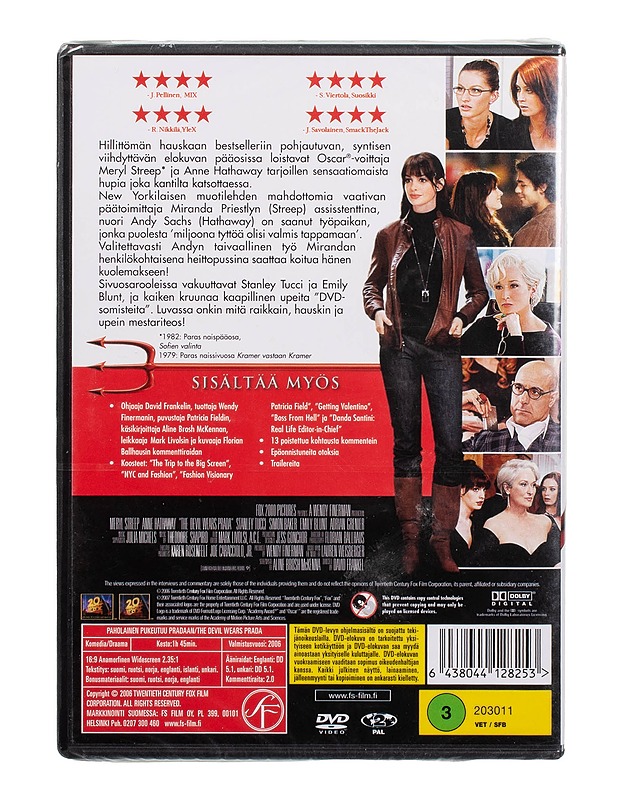 Paholainen pukeutuu Pradaan - DVD - DVD-elokuvat - 10105503697 - 1