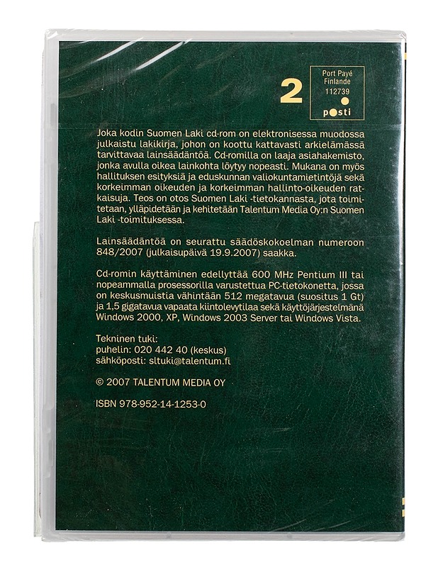 Joka kodin Suomen laki - CD-ROM - CD-levyt - 10105503703 - 1