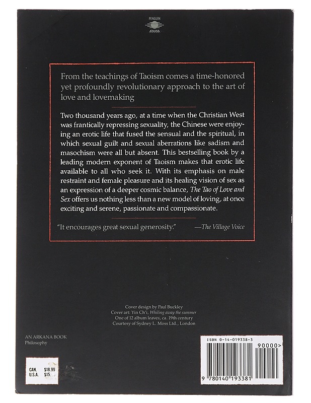 The Tao of Love and Sex - Jolan Chang - Historiakirjat - 10105503730 - 1