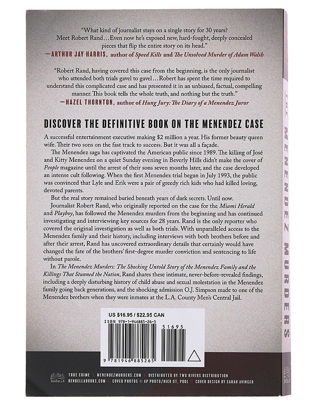 The Menendez Murders - Robert Rand - Jännitys ja dekkarit - 10105503753 - 1