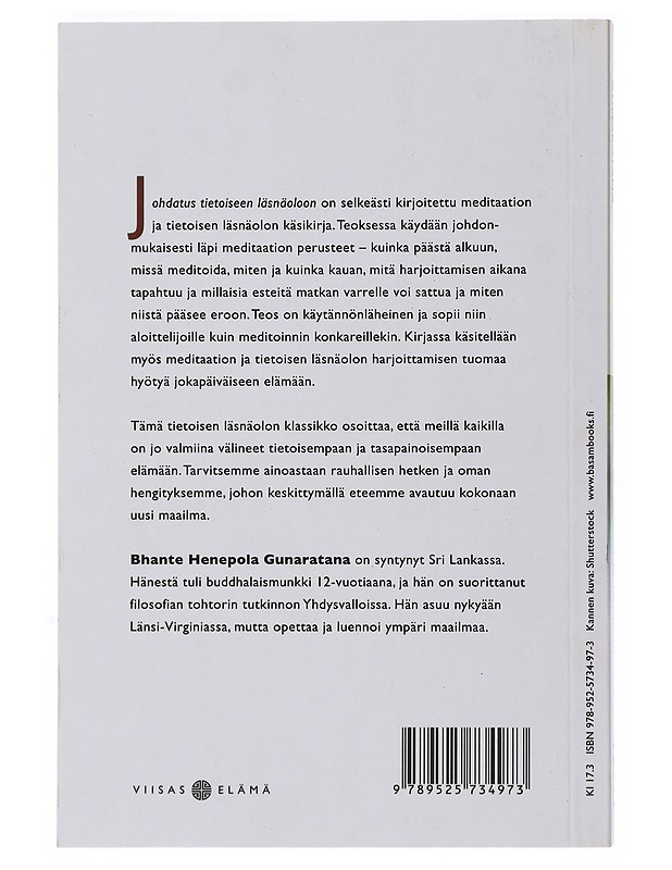 Johdatus tietoiseen läsnäolooon - Gunaratana, Henepola - Tietokirjat ja oppaat - 10105503745 - 1