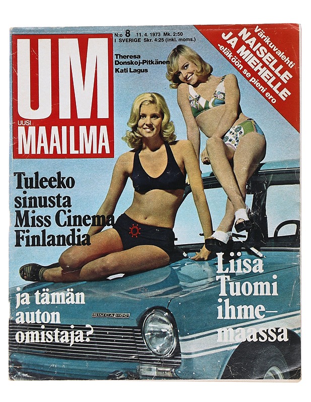 Uusi Maailma N:o 8 10. vuosikerta - Lehdet - 10105503906 - 0