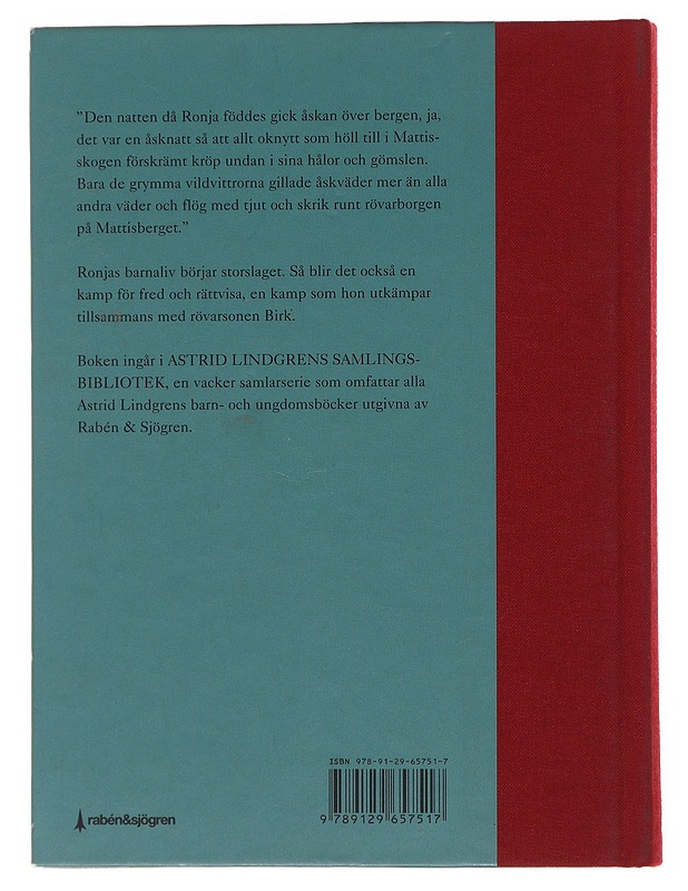 Ronja rövardotter - Lindgren, Astrid - Lastenkirjat - 10105503953 - 1