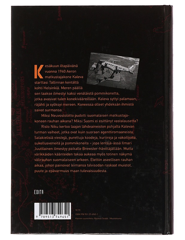 Kalevan kuolemanlento - Niku, Risto - Historiakirjat - 10105504030 - 1