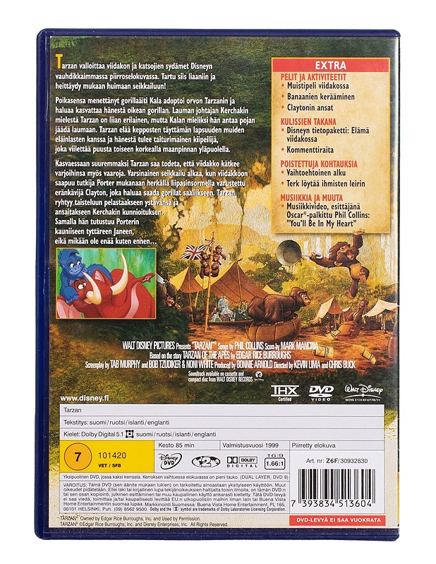 Tarzan - DVD - DVD-elokuvat - 10105504039 - 1