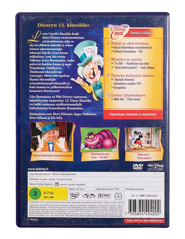 Liisa Ihmemaassa - DVD - DVD-elokuvat - 10105504042 - 1