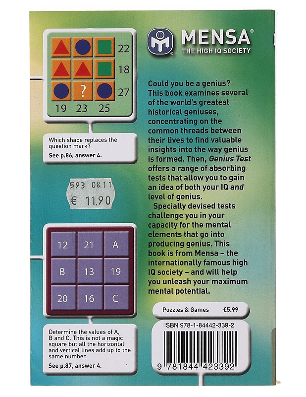 Mensa: The Genius Test - Robert Allen - Tietokirjat ja oppaat - 10105504064 - 1