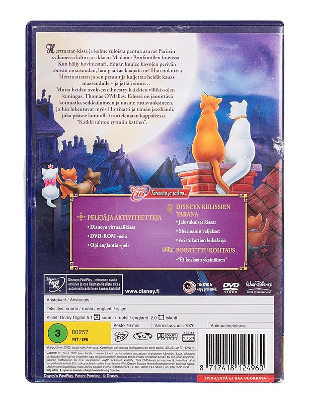 Aristokatit - DVD - DVD-elokuvat - 10105504089 - 1