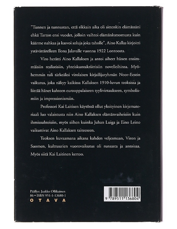 Aino Kallas 1897-1921 - Kai Laitinen - Elämäkerrat ja muistelmat - 10105504107 - 1