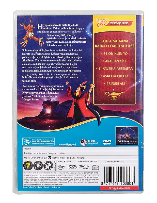 Aladdin - DVD - DVD-elokuvat - 10105504115 - 1