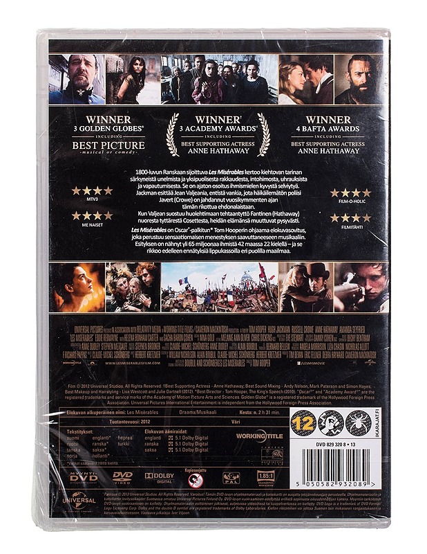 Les Miserables - DVD - DVD-elokuvat - 10105504127 - 1