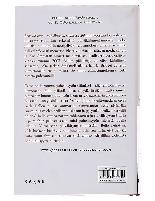 Puhelintytön salaiset seikkailut - Belle de Jour - Elämäkerrat ja muistelmat - 10105504133 - 1