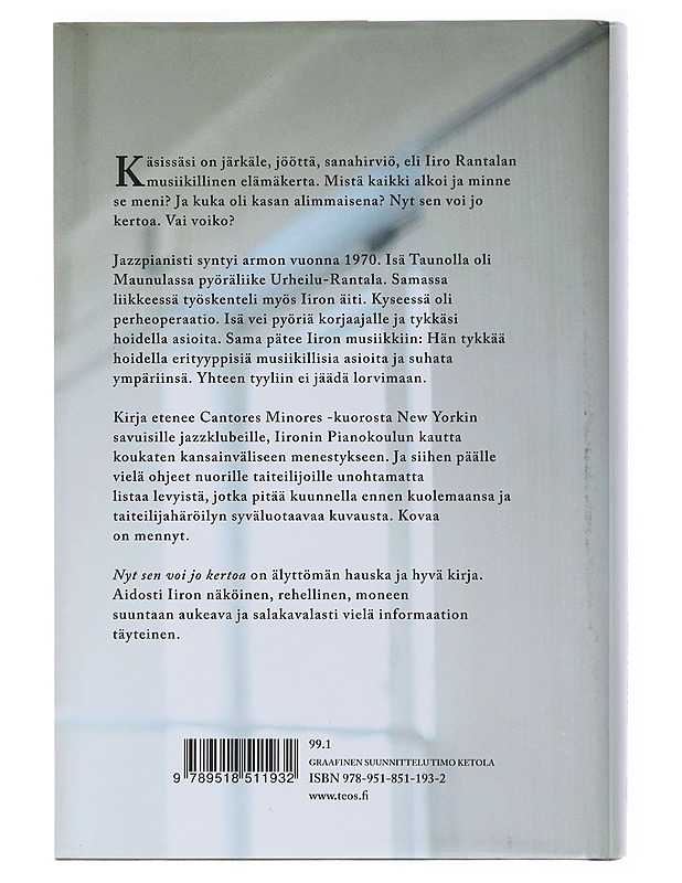 Nyt sen voi jo kertoa - Iiro Rantala - Elämäkerrat ja muistelmat - 10105504213 - 1