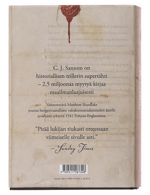 Itsevaltias - Sansom, C. J. - Jännitys ja dekkarit - 10105504197 - 1