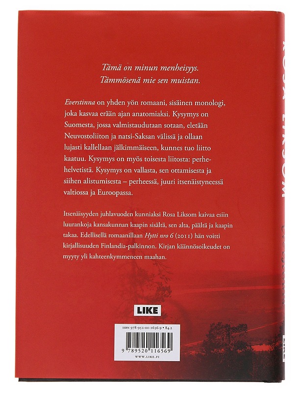 Everstinna : romaani - Rosa Liksom - Romaanit ja novellit - 10105504205 - 1