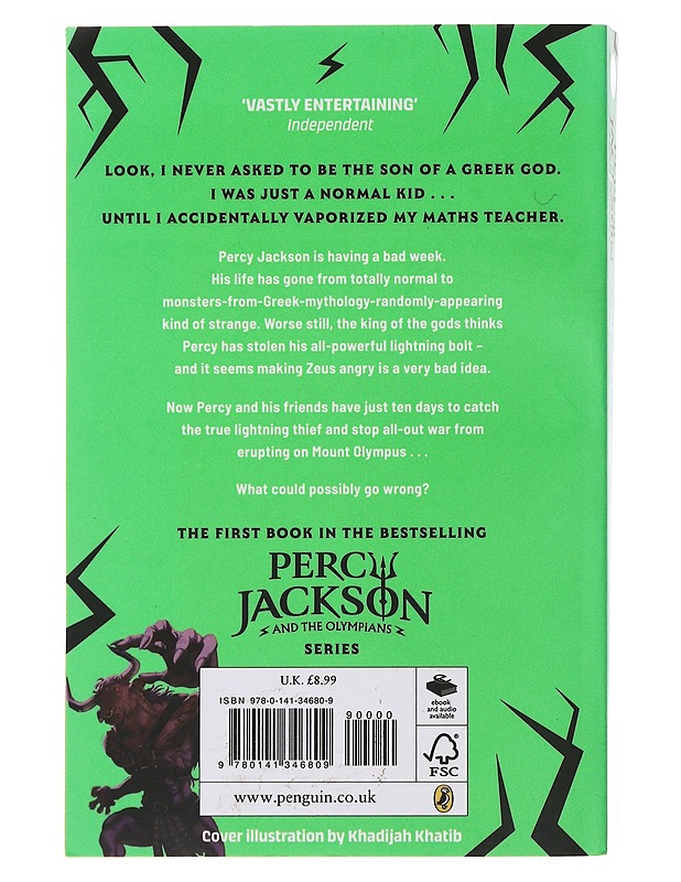 Percy Jackson and the lightning thief - Rick Riordan - Fantasia- ja scifi - 10105504229 - 1