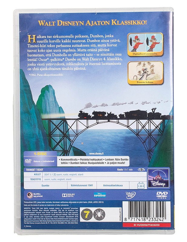 Dumbo - DVD - DVD-elokuvat - 10105504235 - 1