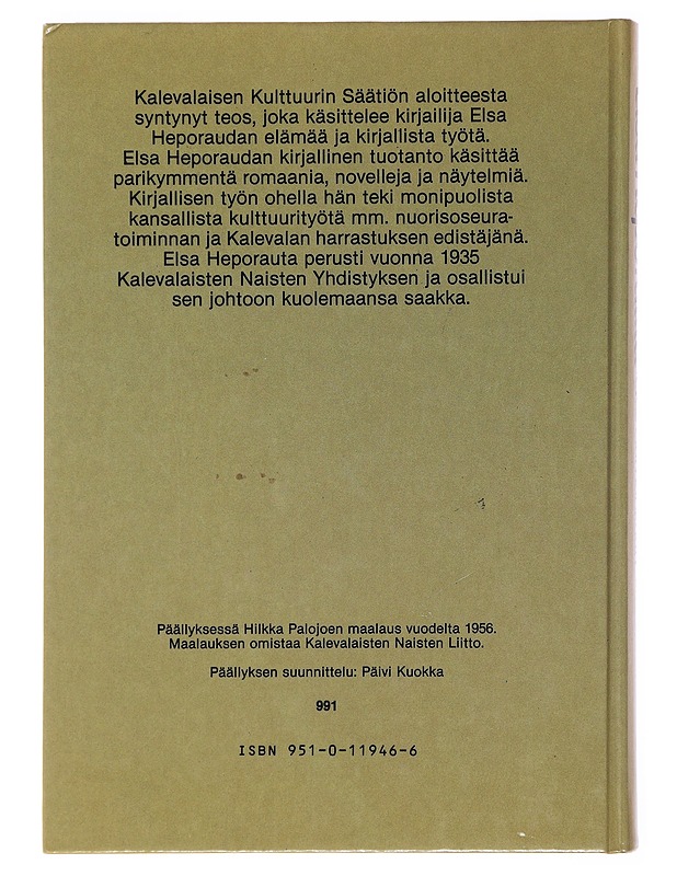 Elsa Heporauta : eräs elämänkaari - Hirvonen, Maija - Elämäkerrat ja muistelmat - 10105504237 - 1