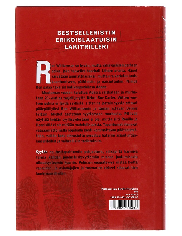 Syytön - Grisham, John - Jännitys ja dekkarit - 10105504262 - 1