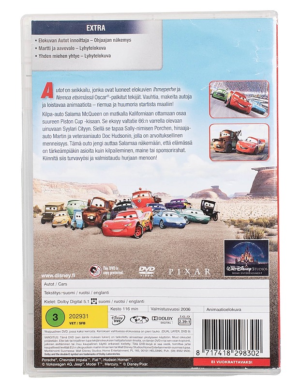 Autot - DVD - DVD-elokuvat - 10105504261 - 1